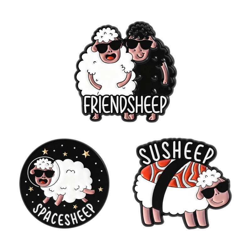 Pin's Broche Email | Mouton Humour | Mignon | Fun | Kawaii