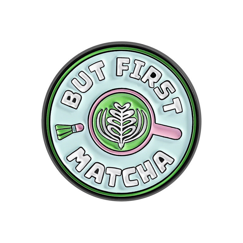 Pin's Broche Email | Lait Vert Matcha | Boisson Sucrée | Lait | Mignon Vert | Kawaii