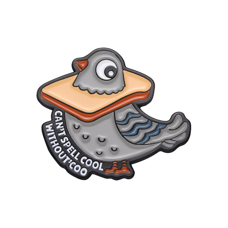 Pin's Broche Email | Pigeon Oiseau | Kawaii | Fun | Humour Mignon