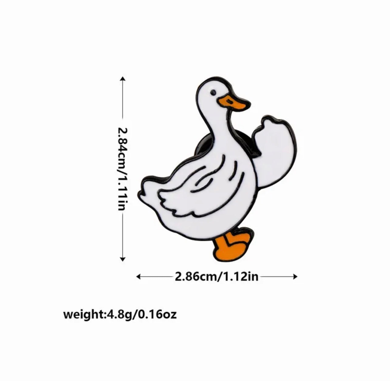 Pin's Broche Email | Animaux Doigt d'honneur | Fuck | Humour | Kawaii | Mignon | Lapin Poussin Canard