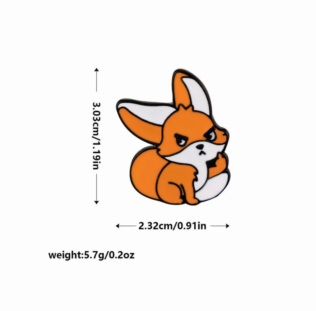 Pin's Broche Email | Animaux Doigt d'honneur | Fuck | Humour | Kawaii | Mignon | Lapin Poussin Canard