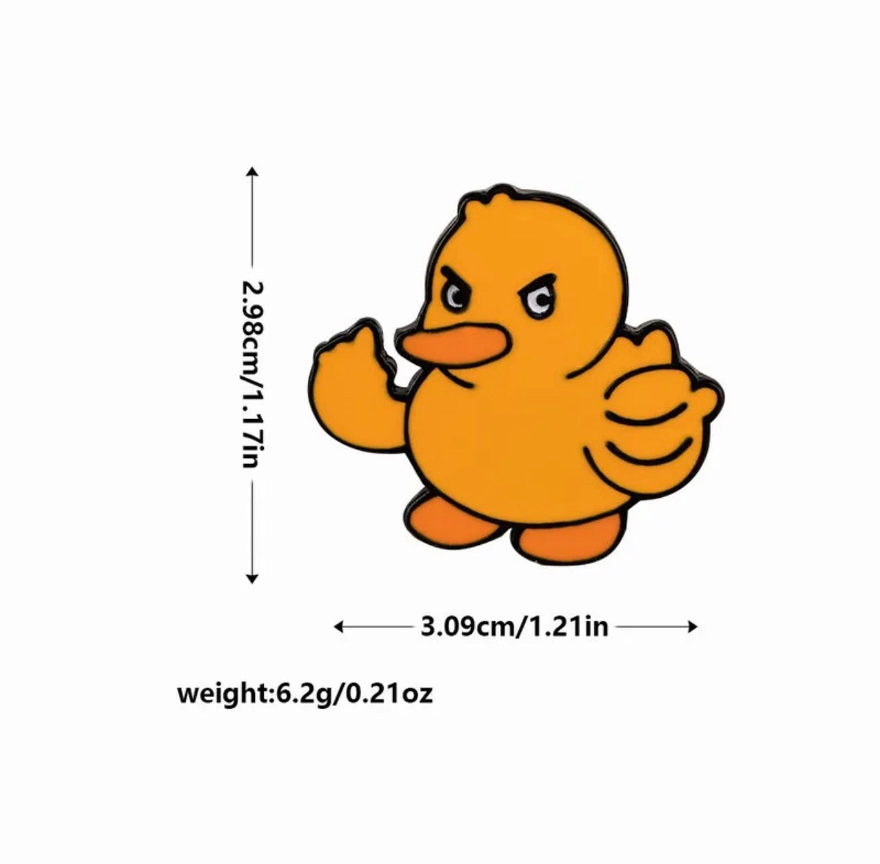 Pin's Broche Email | Animaux Doigt d'honneur | Fuck | Humour | Kawaii | Mignon | Lapin Poussin Canard