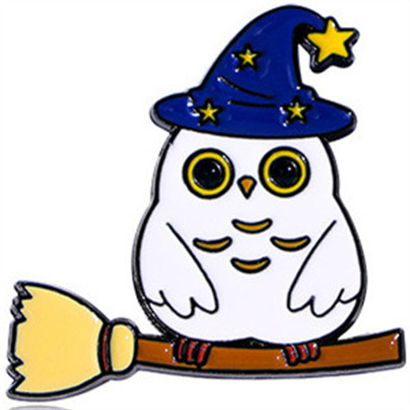 E-Mail-Brosche | Fledermaus oder Eule | Halloween | Kawaii | Niedlicher Cartoon