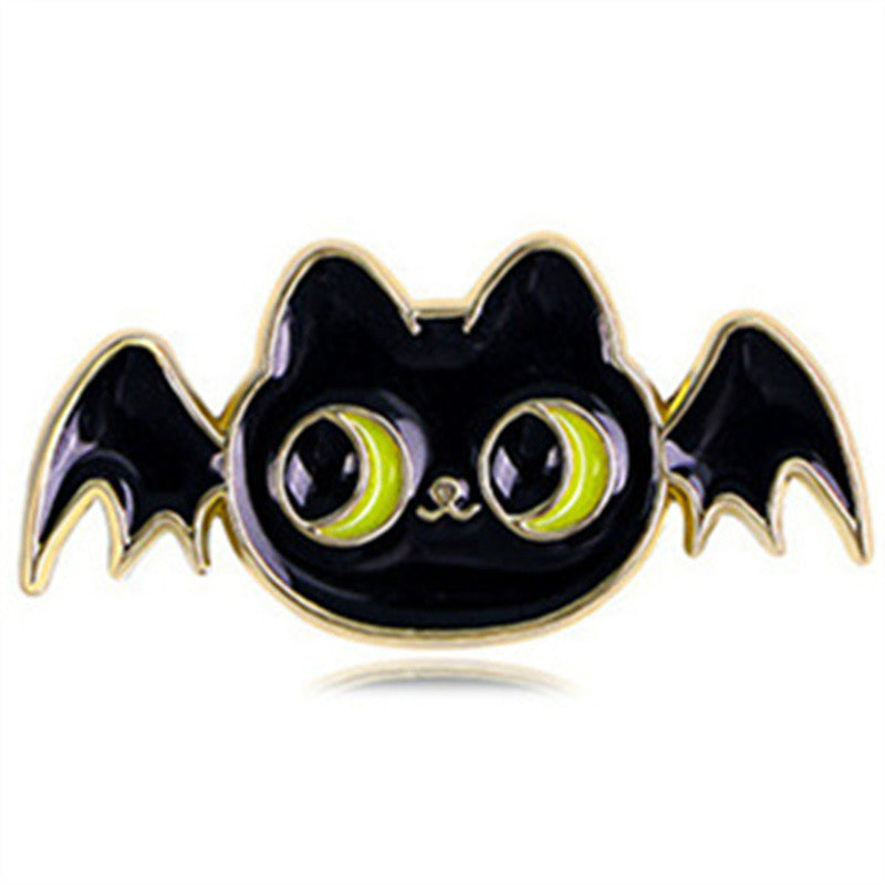 E-Mail-Brosche | Fledermaus oder Eule | Halloween | Kawaii | Niedlicher Cartoon