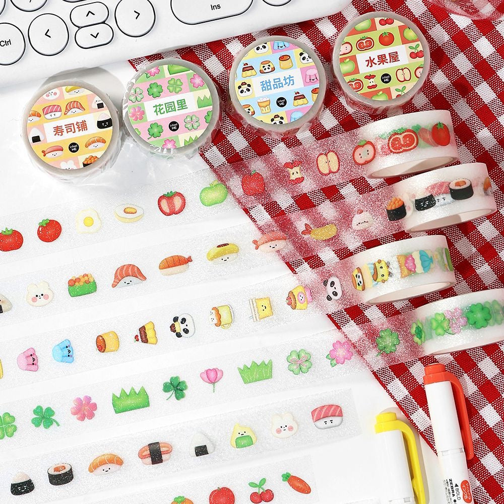 Rollen mit Mini-Aufklebern | Aufkleber | Niedliche Tiere | Süße Aufkleber | Kawaii