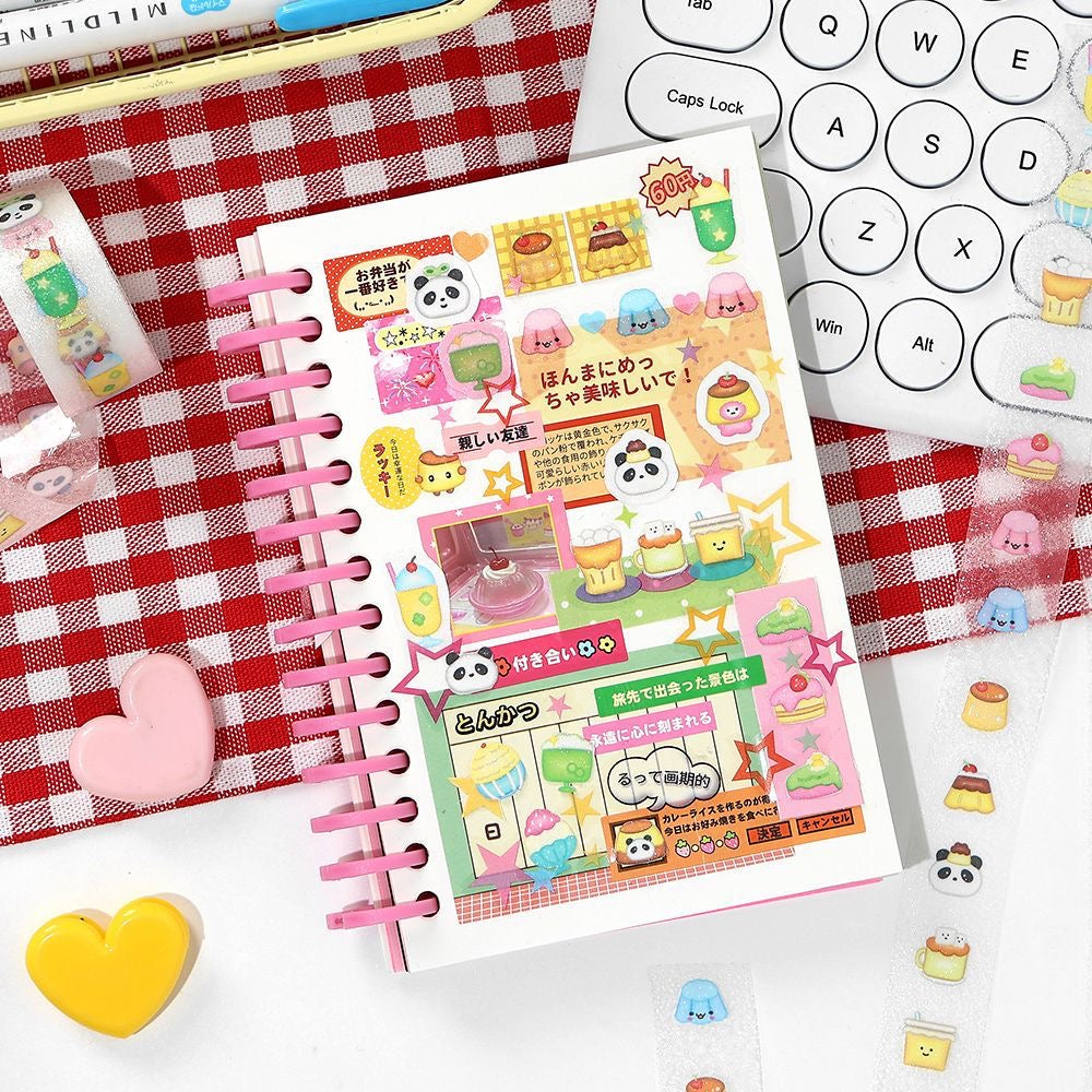 Rollen mit Mini-Aufklebern | Aufkleber | Niedliche Tiere | Süße Aufkleber | Kawaii