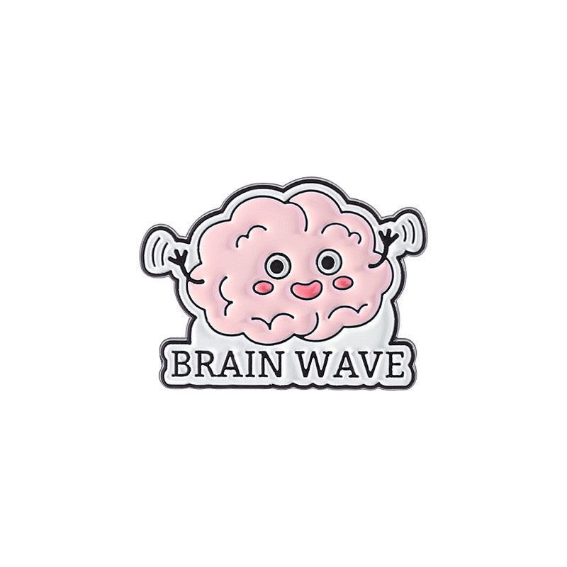 Pin's Broche Email | Mental Health Matters | Santé Mental | Humour | Kawaii | Mignon Brain