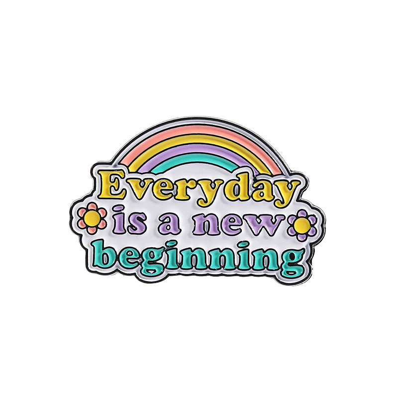 Pin's Broche Email | Sunshine Message Positif | Kawaii | Humour Text Fun