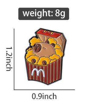 Pin's Broche Email | Cappy Burger Nuggets | Fast Food | Kawaii Mignon | Fun | Humour