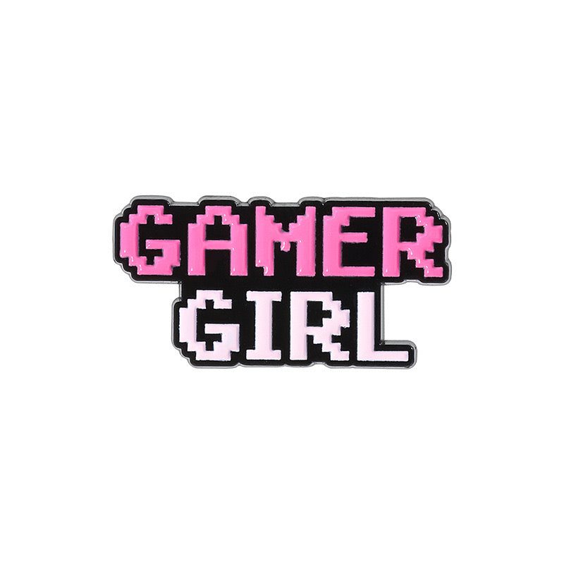 Pin's Broche Email | Console Jeux | Gamer Girl | Kawaii | Fun | Humour