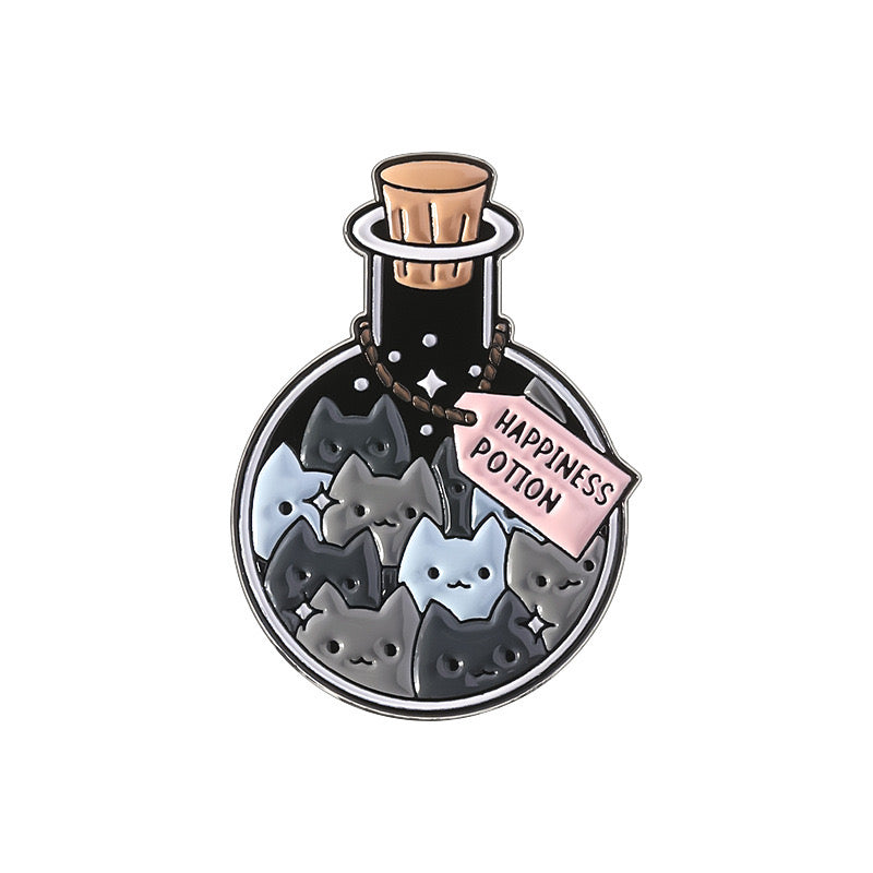 Pin's Broche Email | Happy Pills Chat Humour | Amoureux des Chats | Kawaii | Mignon