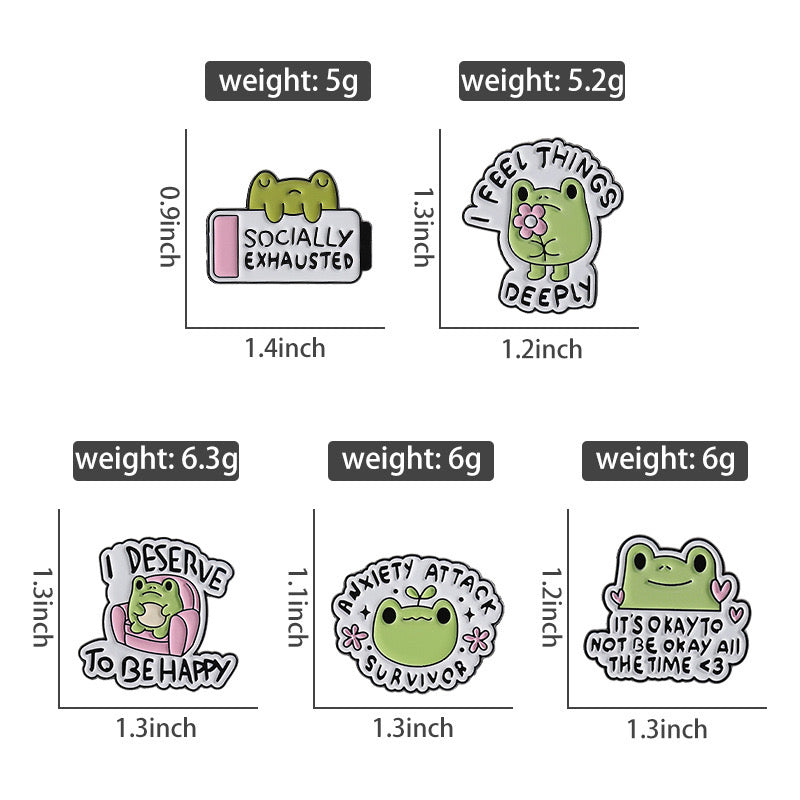 Email Brooch Pin | Frog Games Console | Game Boy | Frog | Kawaii | Fun | Humor