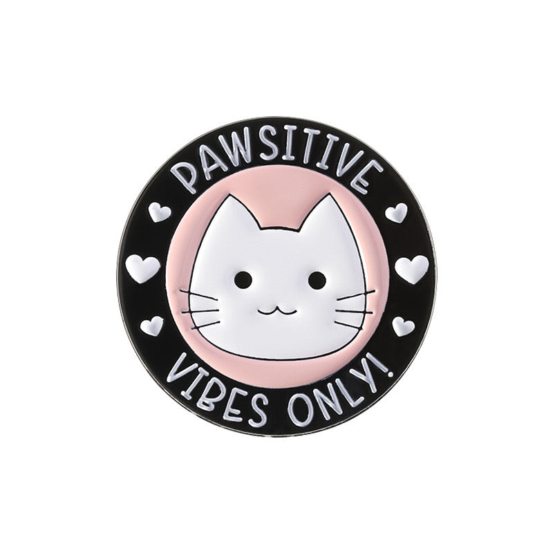 Pin's Broche Email | Pawsitive | Amoureux des Chats | Kawaii Mignon