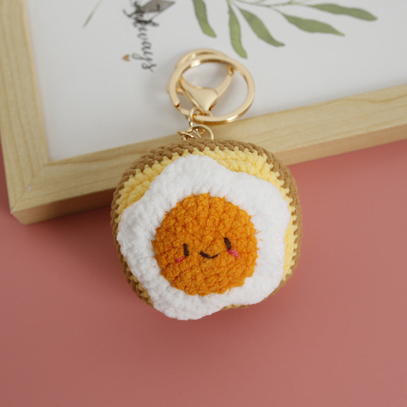Bell Pendant Bag or Phone | Onigiri Sushi Japanese Rice Ball | Bell | Kawaii | Cute | Metal Bag Pendant