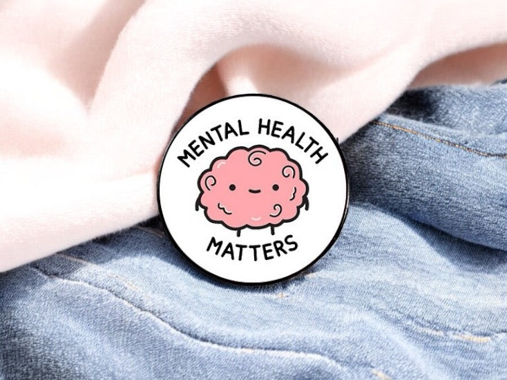 Email Brooch Pin | Mental Health Matters | Mental Health | Humor | Kawaii | Cute