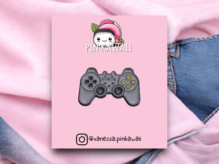 Pin's Broche Email | Chat Manette Console Jeux | Jeux Video | Chat | Kawaii | Fun | Humour