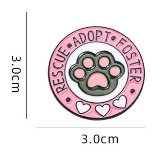 E-Mail-Brosche | Vereinsabzeichen | Rescue Adopt Foster | Katzenliebhaber Pate de Chat | Kawaii