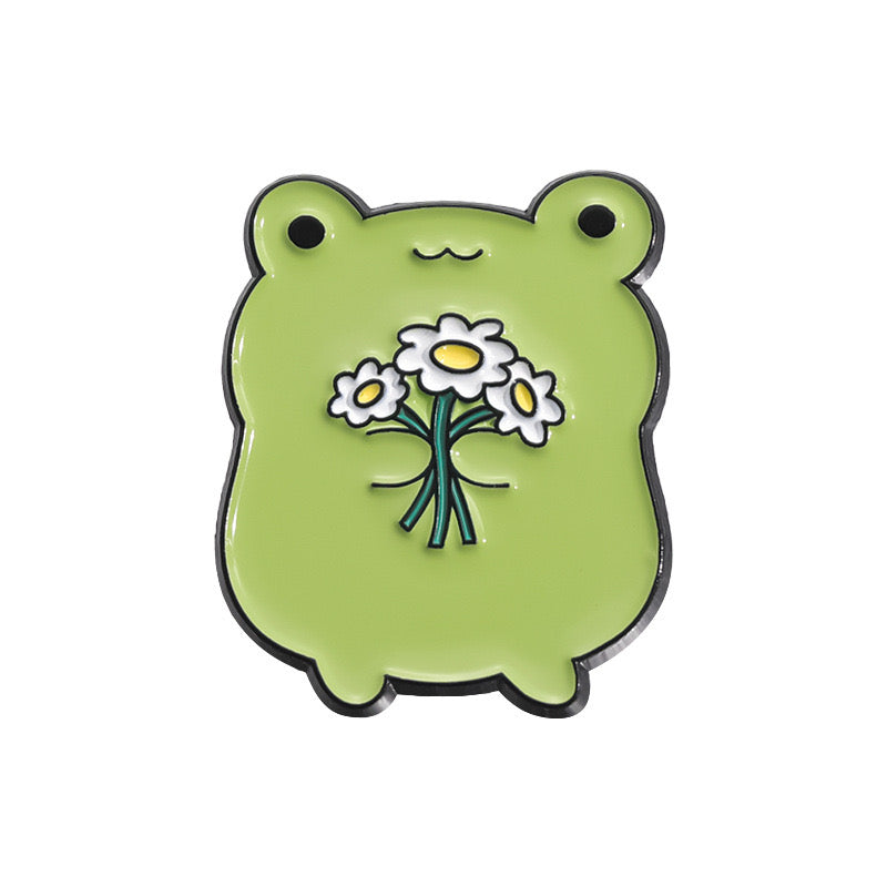 E-Mail-Brosche | Frosch- oder Entenblume | Frühlingsblume | Kawaii | Spaß | Humor