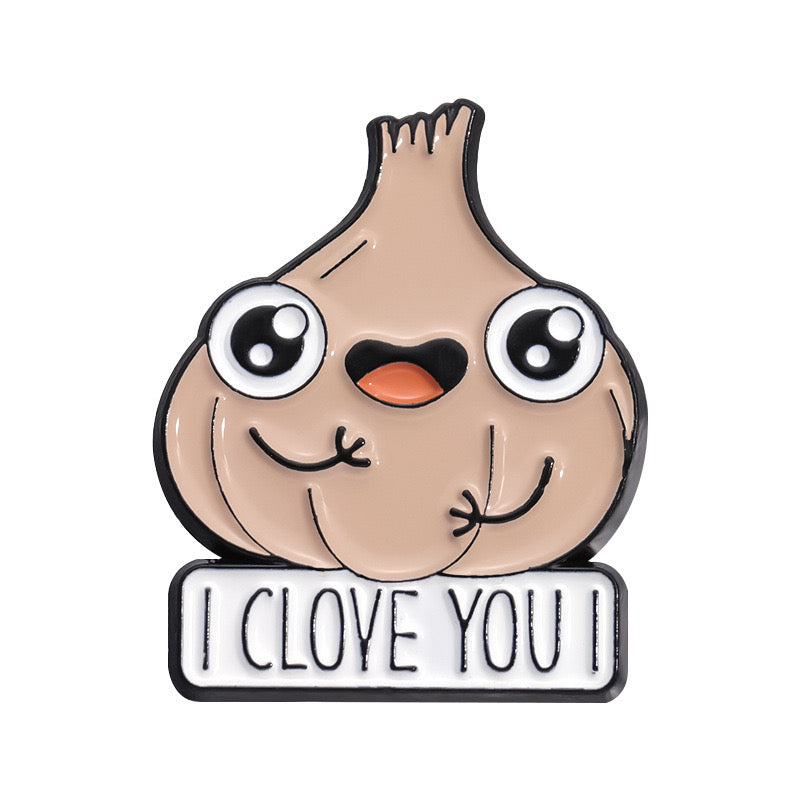 Pin's Broche Email | Légumes Bois Cerveau Raisin Sec Cornichon | Jeu de mot | Kawaii | Fun | Humour