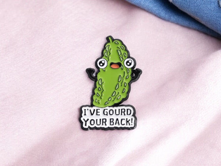 Pin's Broche Email | Légumes Bois Cerveau Raisin Sec Cornichon | Jeu de mot | Kawaii | Fun | Humour