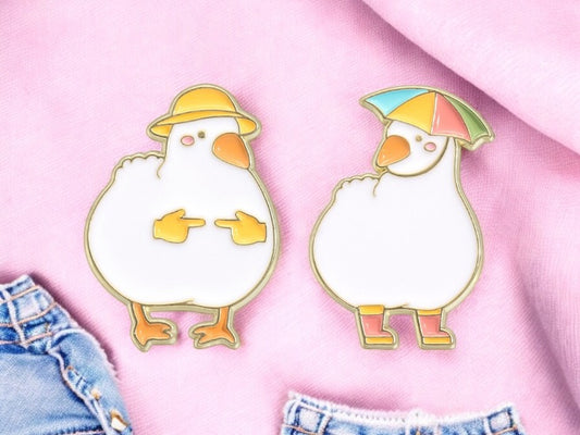 Pin's Broche Email | Canard | Mignon | Kawaii | Fun | Humour