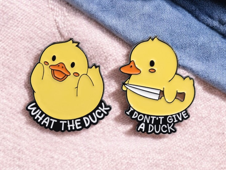 Email Brooch Pin | Animals Middle finger | Fuck | Humor | Kawaii | Cute | Rabbit Chick Cat Duck