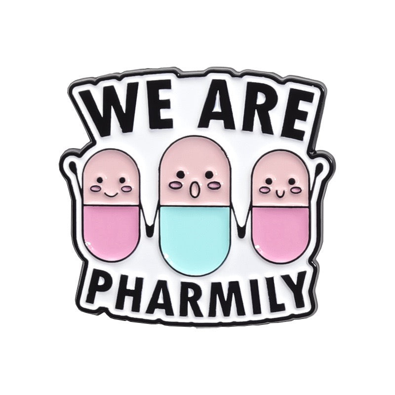 Pin's Broche Email | Pilulle Pharmacie | Humour Jeu de Mots | Kawaii | Mignon