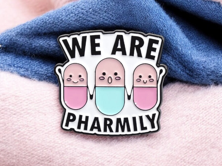 Pin's Broche Email | Pilulle Pharmacie | Humour Jeu de Mots | Kawaii | Mignon