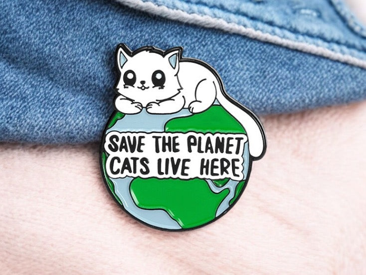 Email Brooch Pin | Save the Earth | Save Planet | Deforestation | Kawaii | Fun | Humor