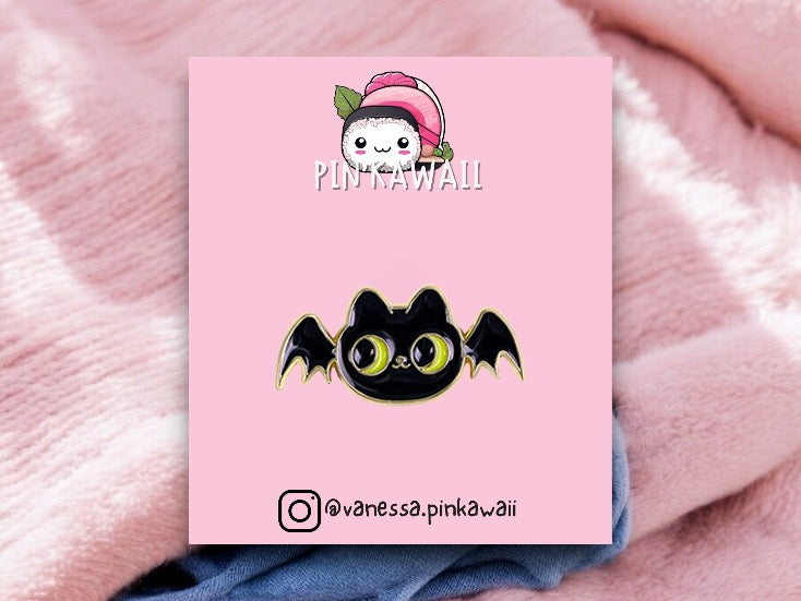 E-Mail-Brosche | Fledermaus oder Eule | Halloween | Kawaii | Niedlicher Cartoon