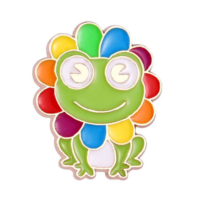 E-Mail-Brosche | Kaninchen oder Frosch | Regenbogen | Regenbogen | Kawaii | Spaß | Humor