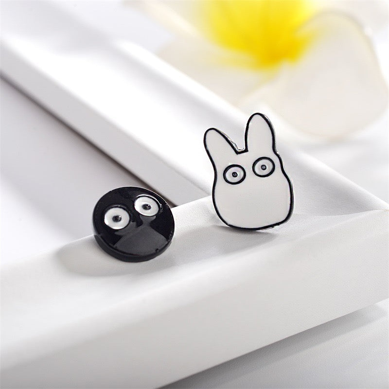 Earrings | Stud earrings | Totoro | My Neighbor Totoro Noiraudes