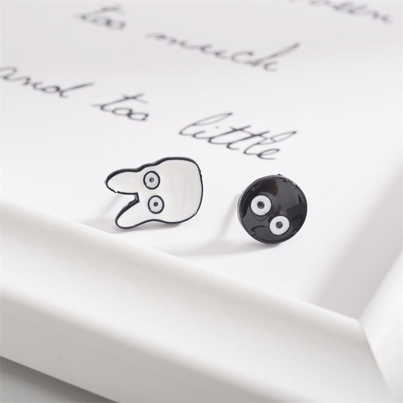 Earrings | Stud earrings | Totoro | My Neighbor Totoro Noiraudes