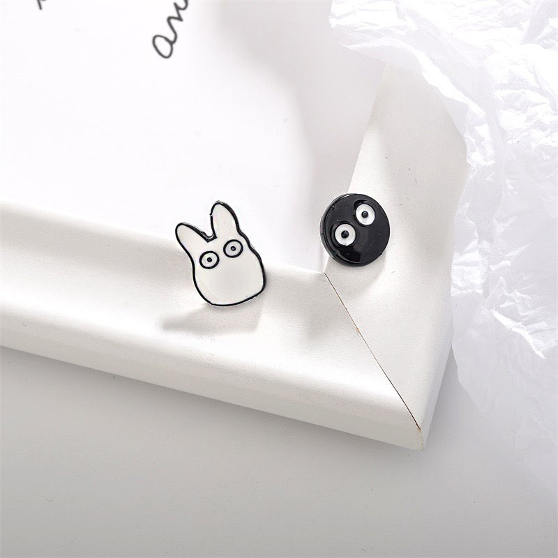 Earrings | Stud earrings | Totoro | My Neighbor Totoro Noiraudes