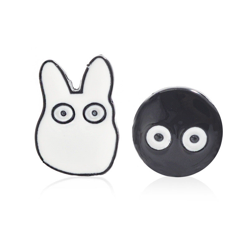 Earrings | Stud earrings | Totoro | My Neighbor Totoro Noiraudes