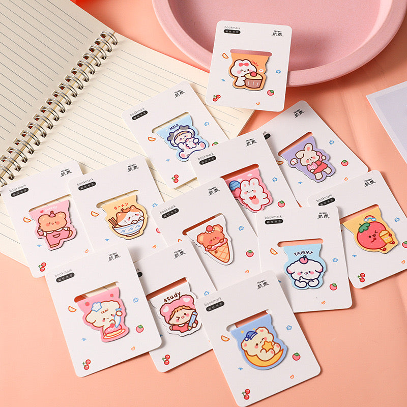 Marque Page Magnétique | Bookmark | Double Page | Animaux | Mignons | Kawaii