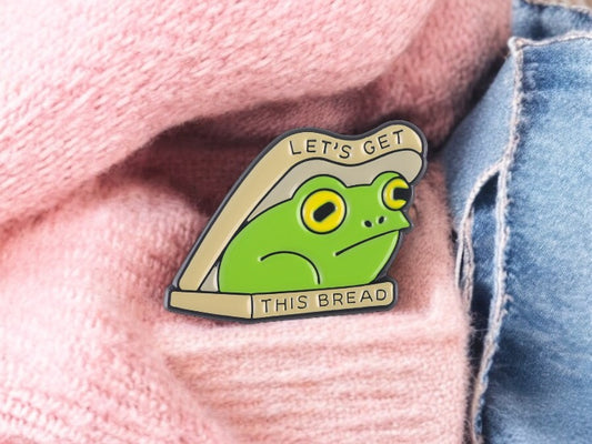 Email Brooch Pin | Frog Sandwich | Frog Lovers | Frog | Kawaii | Fun | Humor