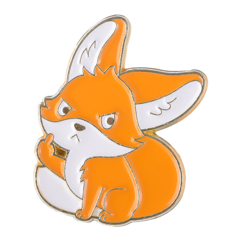 Pin's Broche Email | Animaux Doigt d'honneur | Fuck | Humour | Kawaii | Mignon | Lapin Poussin Chat Canard