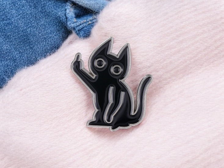 Pin's Broche Email | Animaux Doigt d'honneur | Fuck | Humour | Kawaii | Mignon | Lapin Poussin Chat Canard