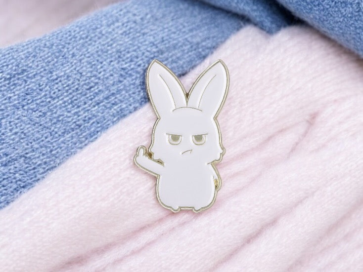 Pin's Broche Email | Animaux Doigt d'honneur | Fuck | Humour | Kawaii | Mignon | Lapin Poussin Chat Canard