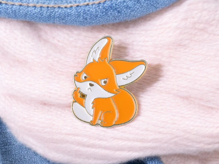 Pin's Broche Email | Animaux Doigt d'honneur | Fuck | Humour | Kawaii | Mignon | Lapin Poussin Chat Canard