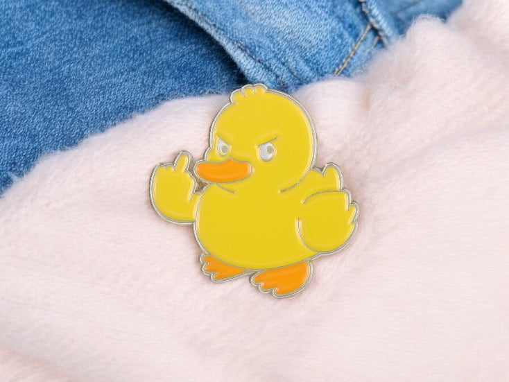 Pin's Broche Email | Animaux Doigt d'honneur | Fuck | Humour | Kawaii | Mignon | Lapin Poussin Chat Canard