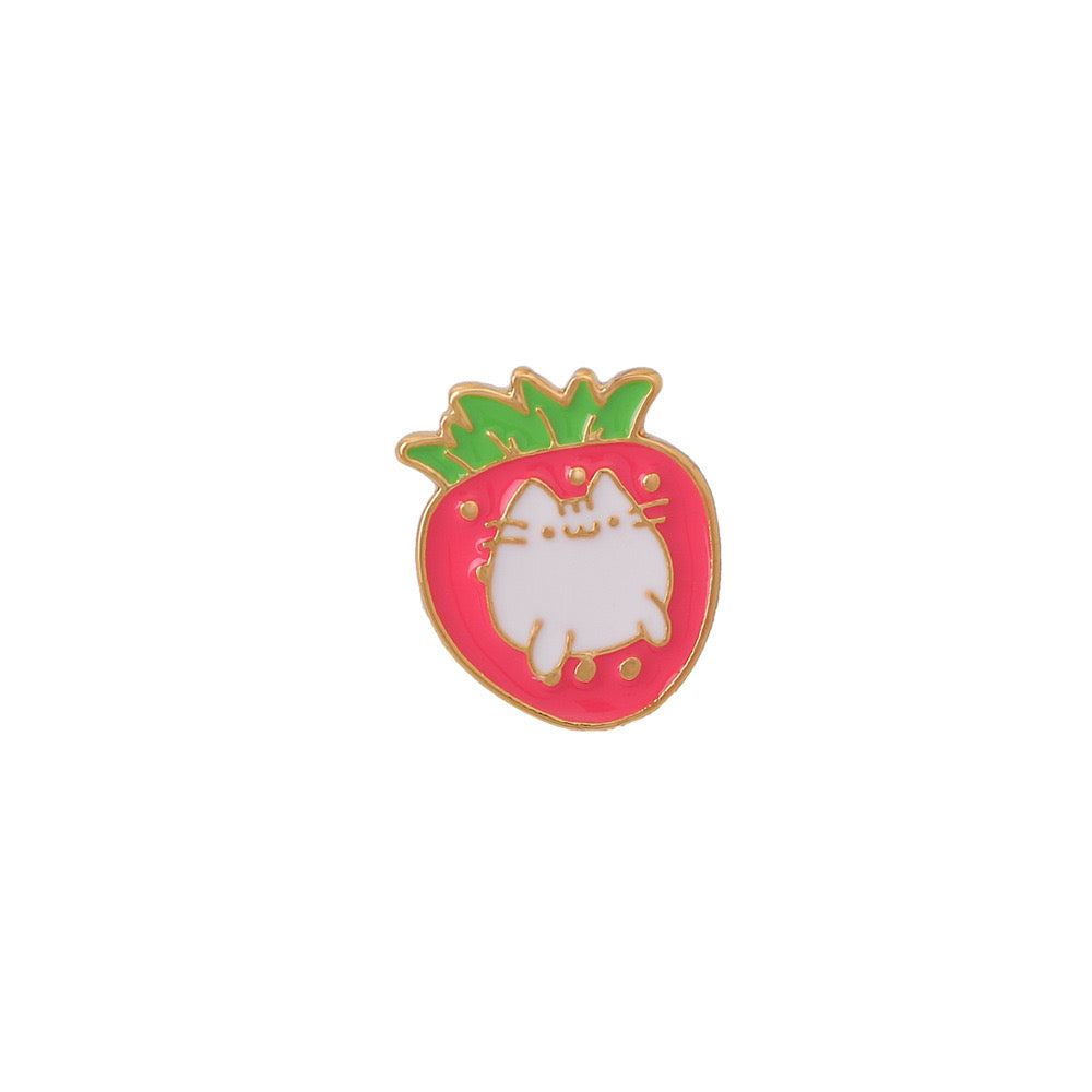 Pin's Broche Email | Chat Kawaii | Fraise | Kawaii | Fun | Humour