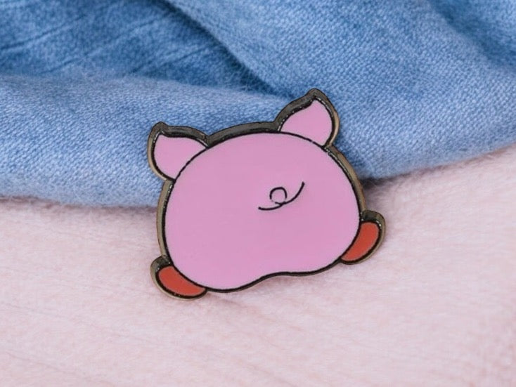 Pin's Broche Email | Derrière, Fesses d'animaux | Poulet Chien Cochon | Kawaii | Fun | Mignon Dessin Animé