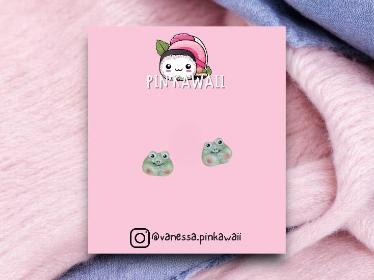 Ohrringe | Frosch | Frosch | Kawaii | Süßes Harz