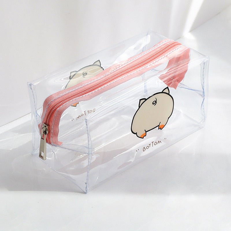 Pencil Case Storage Pouch | Makeup Bag | Cute Ass Butt Dirty | Kawaii Cute Humor