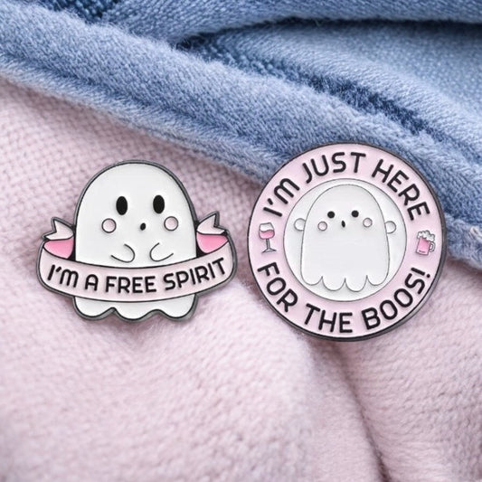 Email Brooch Pin | Baby Ghosts | Cute | Kawaii | Fun | Humor