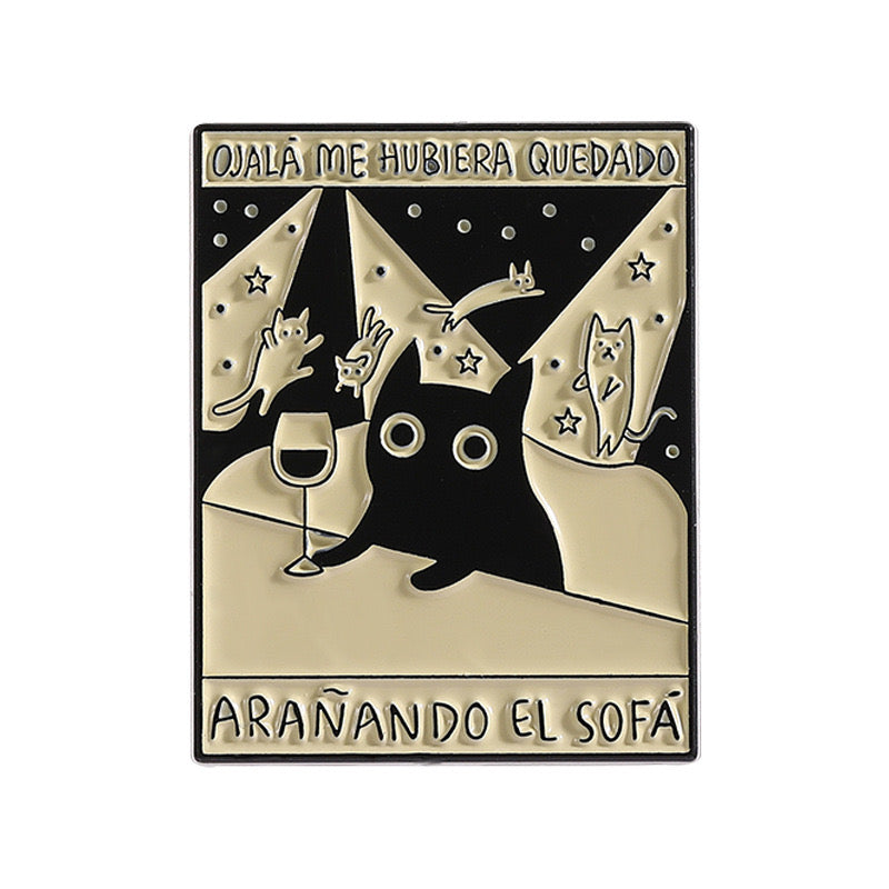 Pin's Broche Email | Chat Extra Terrestre Ovni Soucoupe Volante | Kawaii | Humour Fun Amoureux des Chats Dessin Animé