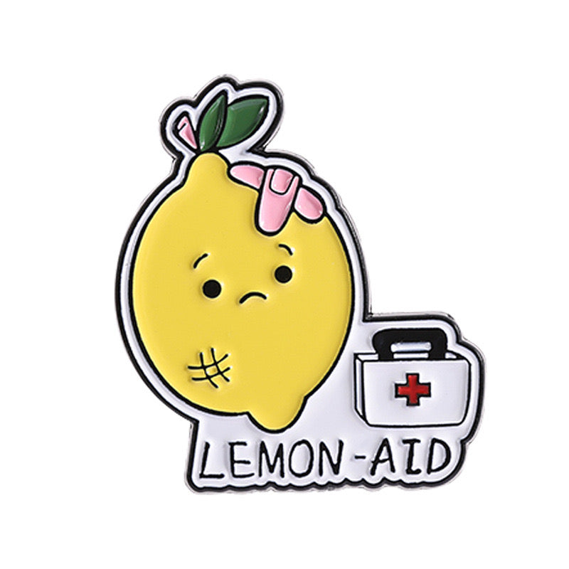 Pin's Broche Email | Citron | Lemon Aid | Kawaii | Fun | Humour Jeu de Mot