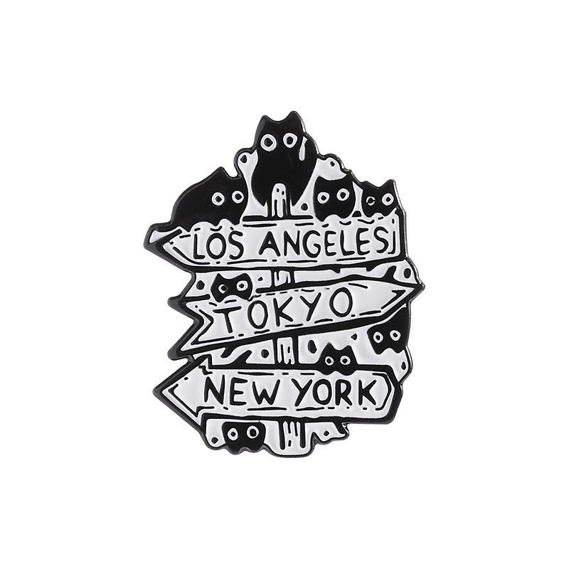 Pin's Broche Email | Chat Destination Cat Batterie | Chaton Mignon | Kawaii | Fun | Humour